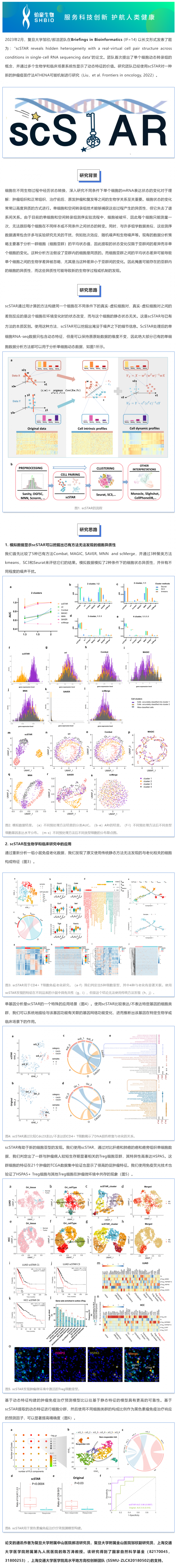 2023-03-03  复旦大学邹欣_郝洁团队顺利获得构建单细胞新算法 scSTAR 实现单细胞动态转录组分析
